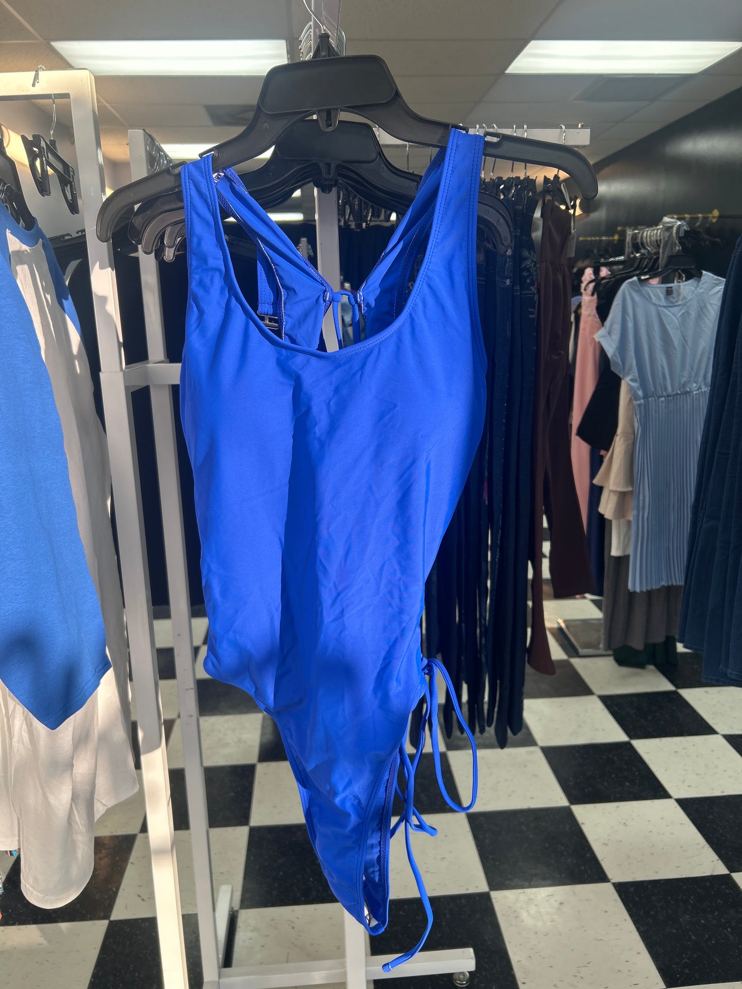 Blue swimwear