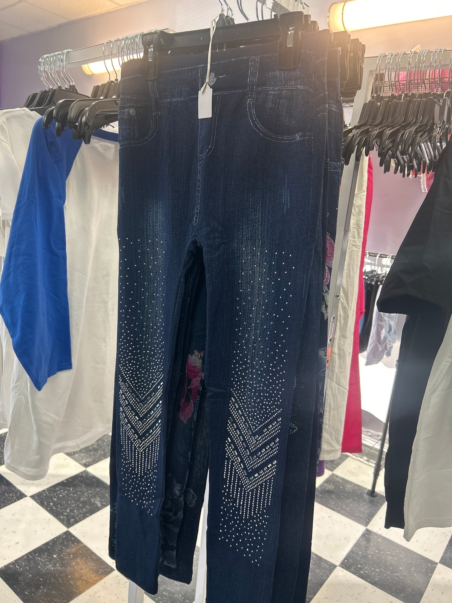 Jean tights