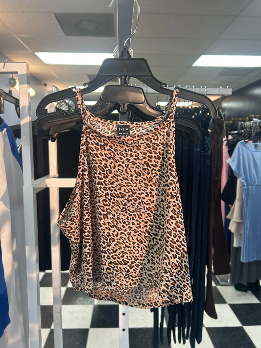 Leopard crop top