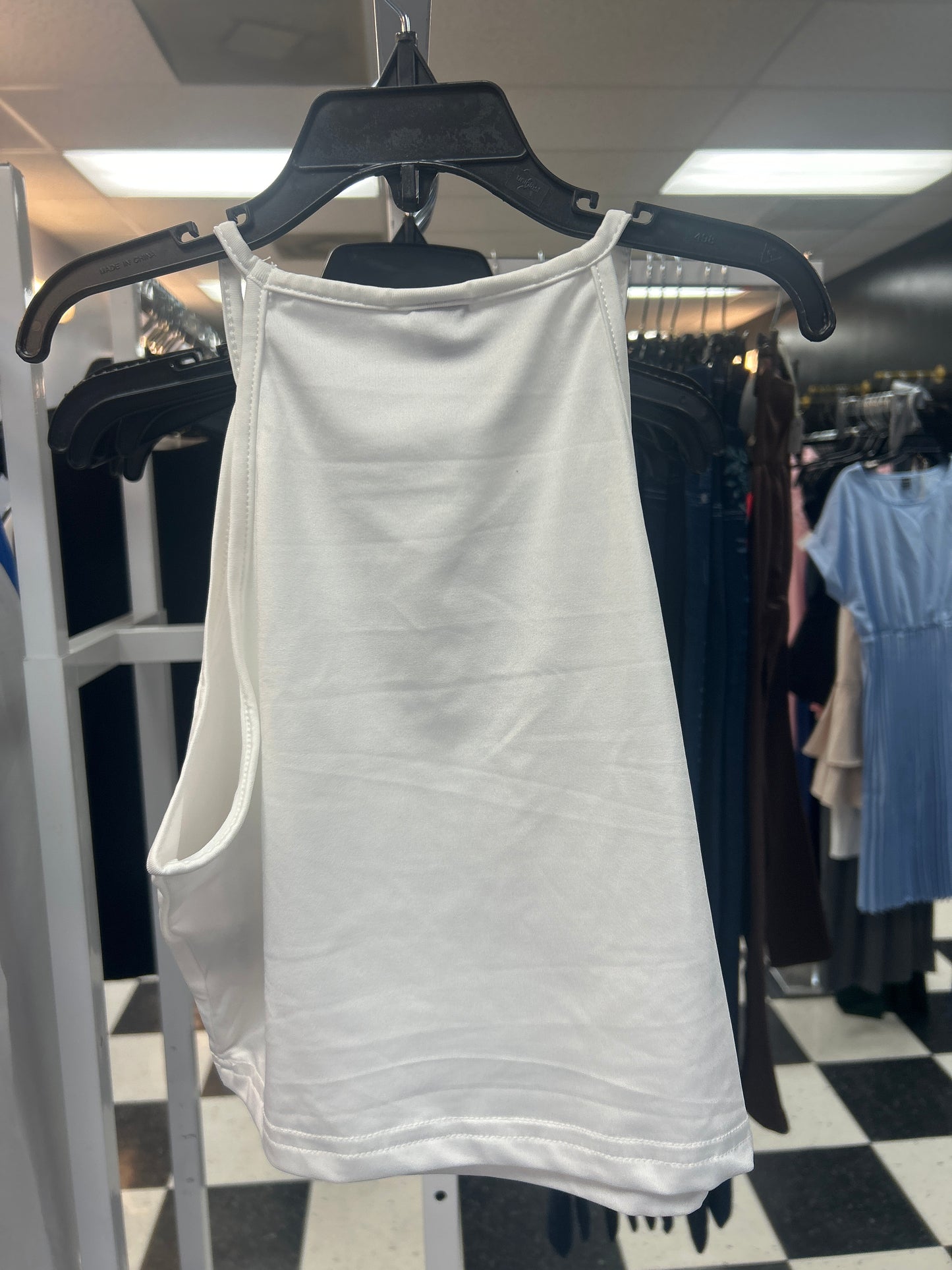 White Crop top