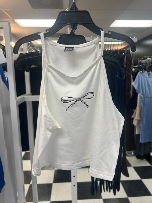 White Crop top